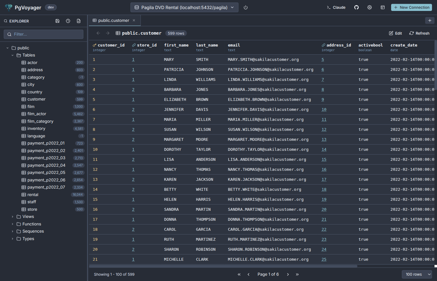 Schema Browser